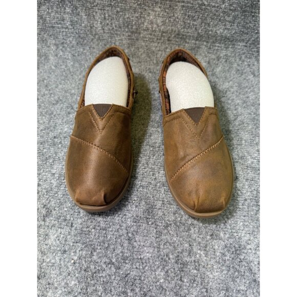 Bobs By Skechers Womens Brown Memory Foam Slip-On Flats Size 6.5 - Picture 10 of 16